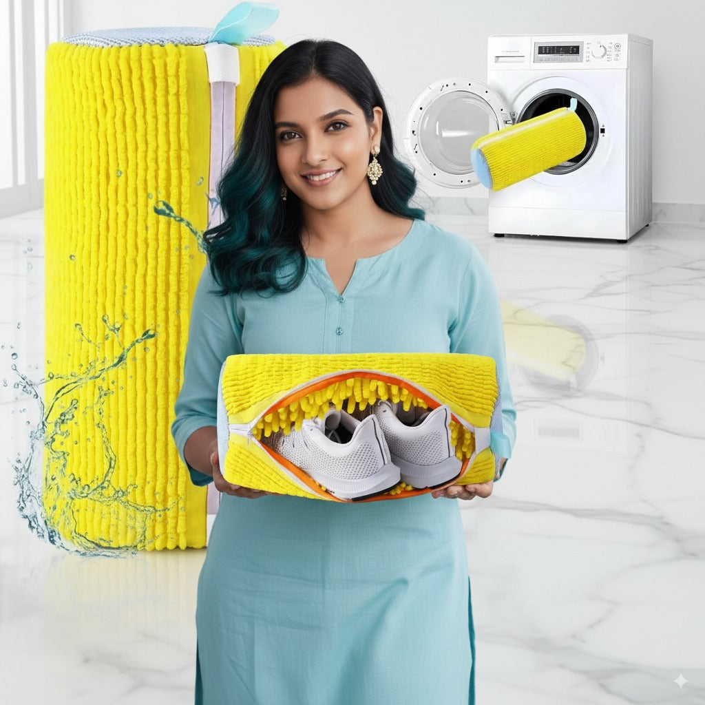 Shoe care laundry bag